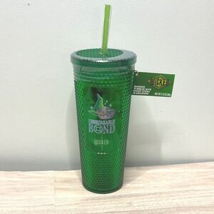 New WICKED Elphaba Diamond Tumbler Cup Walgreen Exclusive Green Unbreakable Bond